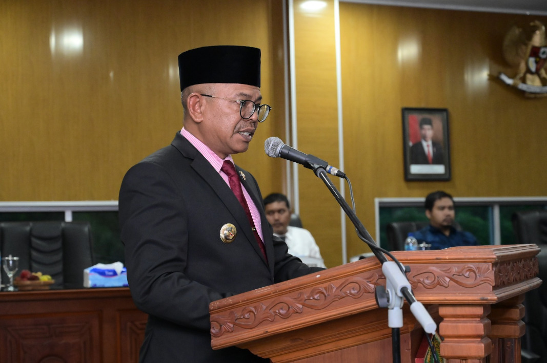 Pj. Bupati Aceh Jaya Hadiri Rapat Paripurna Pembahasan Perubahan APBK 2024 dan Penyampaian Rancangan KUA-PPAS APBK 2025