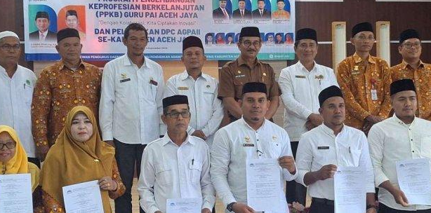 Sekda Aceh Jaya Buka Kegiatan Bimtek PPKB Guru PAI, Diikuti 200 Peserta